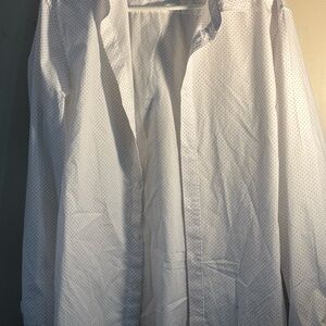 H&M White Shirt with Black Dots